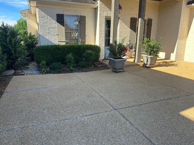 Sinking driveway, walkway, patio