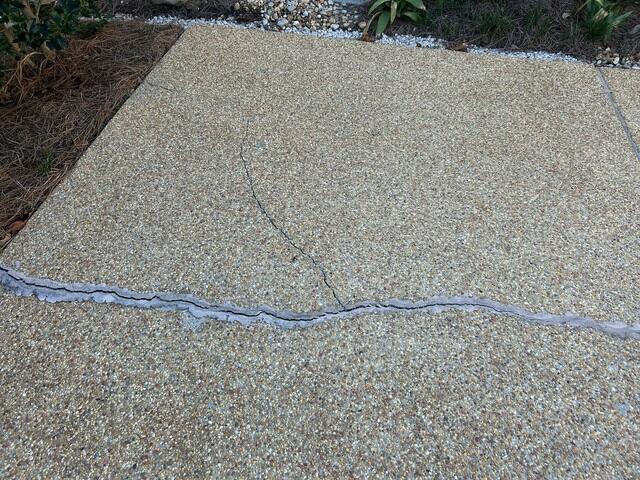 Void under slab