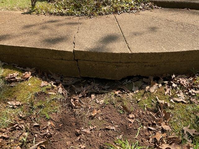 Sinking slab foundation