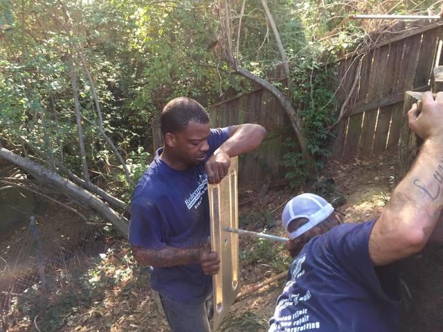 Retaining wall failure in Germantown, TN