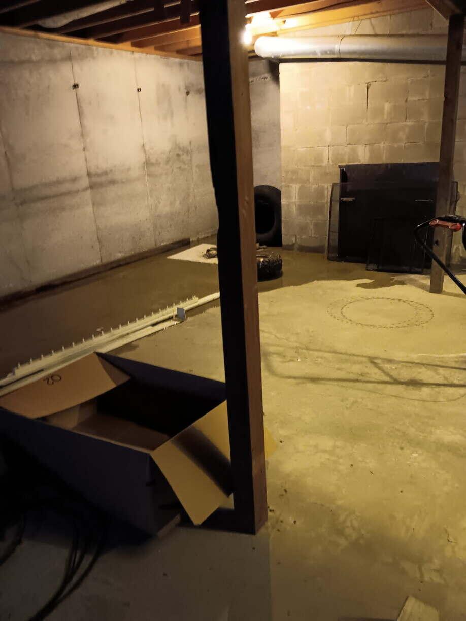 Damp walls or floor