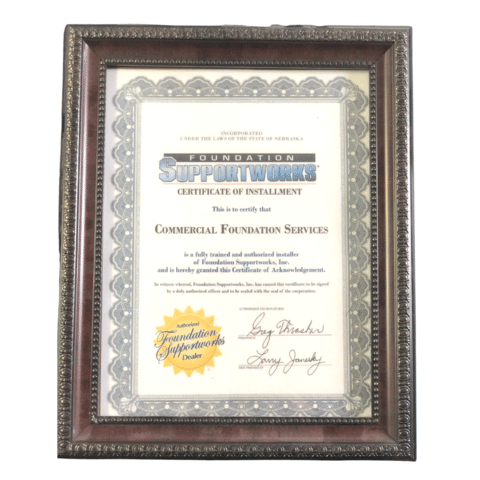 Supportworks- Certificate of Installment