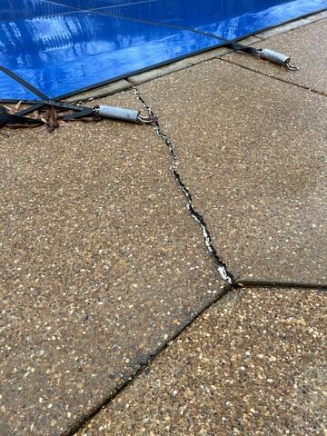Lakeland, TN Concrete Driveway and Pool Area Repair: Case Study on Lifting and Crack Sealing